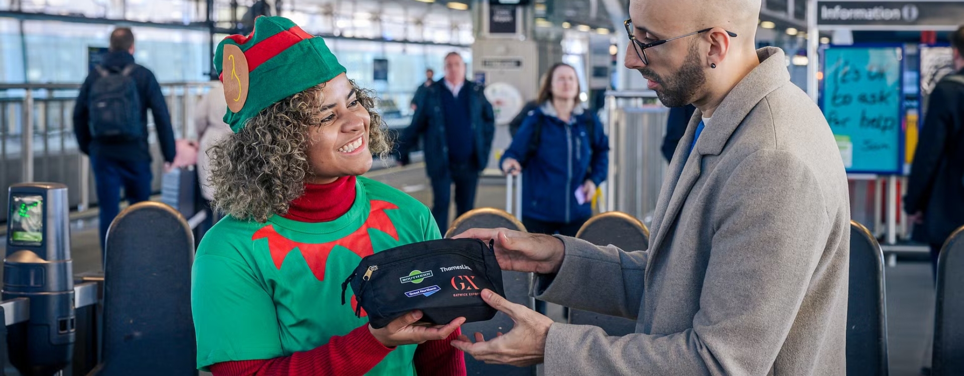 Commuters surprised with FREE Christmas Party 'Survival' Kits during busiest week for office parties